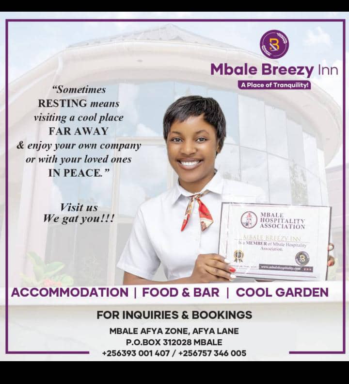 Mbale Breezy Inn, located in Mbale City, Afya Zone, Afya Lane, hotel, hospitality